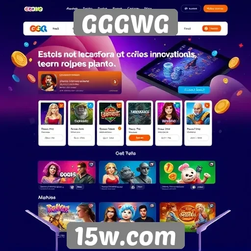 Tendências de design no site de jogos GGGWG